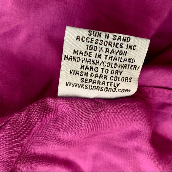 NWT Sun 'n' Sand Purple Wrap Around Tie Multi-Use Garment OSA - Picture 11 of 11